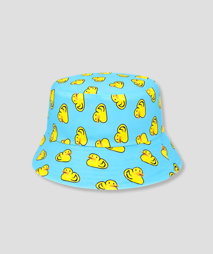 Sombrero de pescador azul con pompón.png