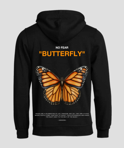 Sudadera con capucha Butterfly naranja y negra.png