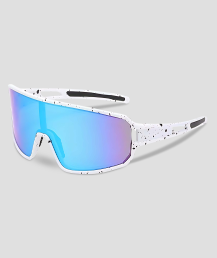 Gafas de ciclismo de carretera para rave, blancas con azul, festival.png