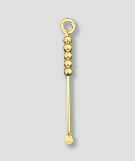 Cuchara de oro para esnifar tabaco - Accesorios para festivales.png