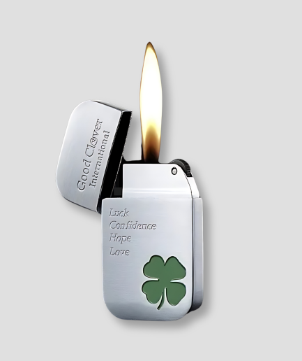 Encendedor recargable con forma de trébol.png