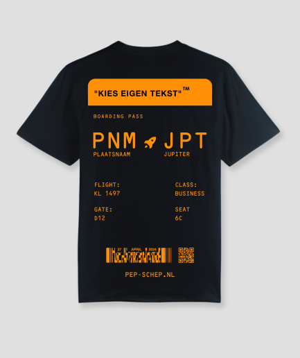 Camiseta del Día del Rey - Edición Pepschep - Día del Rey - Naranja y negro.png