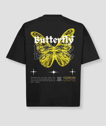 Camisa oversize amarilla con estampado de mariposas.png