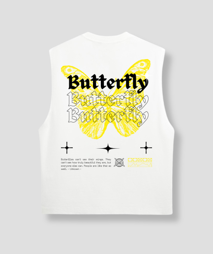 Camiseta sin mangas-blanca-amarillo-mariposa.png