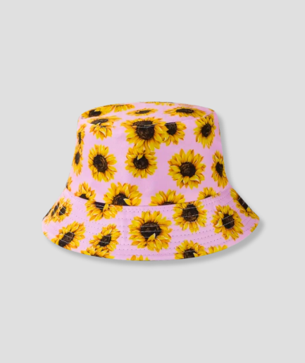Sombrero de pescador para mujer con motivos de girasoles.png