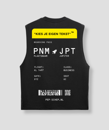 camiseta sin mangas con tarjeta de embarque amarilla.png