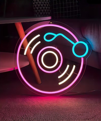 lámpara de neón para DJ