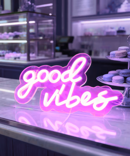 buenas vibraciones neón