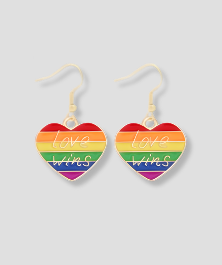 Pendientes del arcoíris del Orgullo