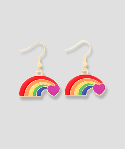 pendientes arcoíris