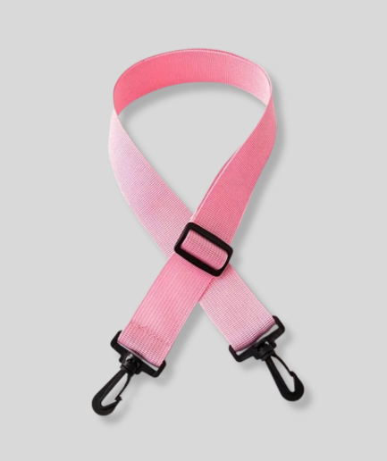 correa rosa para el bolso