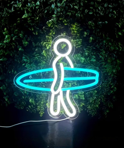 Lámparas únicas con ambiente de neón