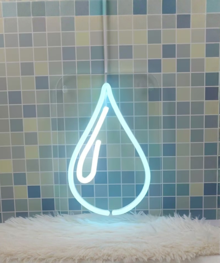 gota de agua neón