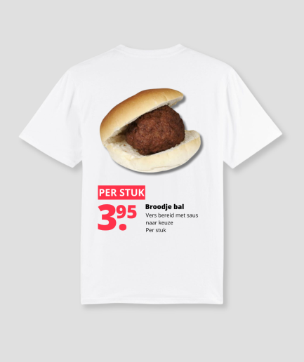 bocadillo de albóndiga, camiseta