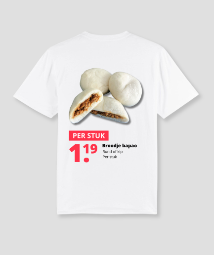 Camiseta con el bollo bapao
