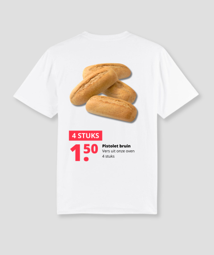 Camiseta tipo pistolet marrón