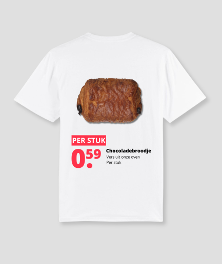 Camiseta con estampado de bollo de chocolate