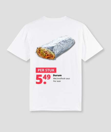 Camiseta tipo wrap de Durum
