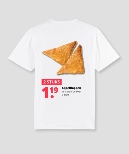 Camiseta divertida con empanadillas de manzana