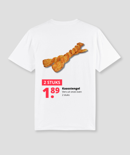 Camiseta con palitos de queso