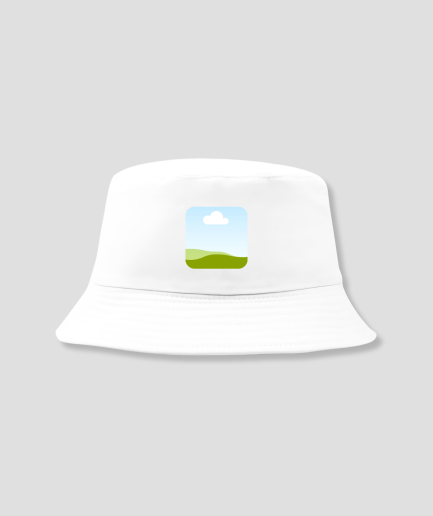Sombrero de pescador blanco con foto propia