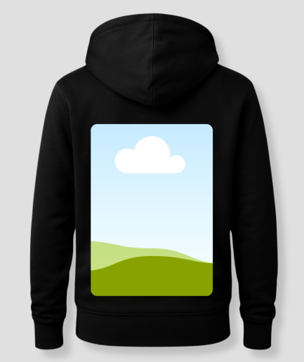 Foto en una sudadera con capucha