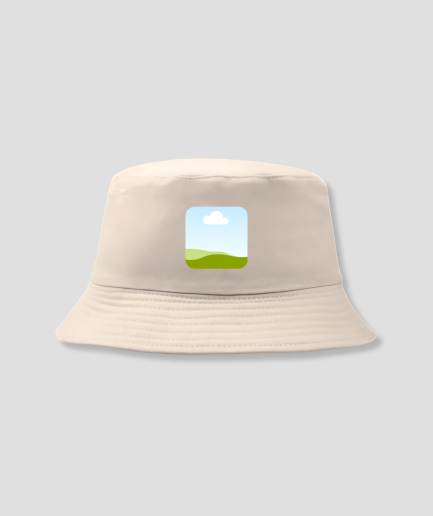Sombrero de pescador beige con tu propia foto