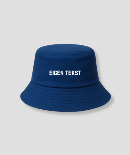 sombrero de pescador con texto personalizado, azul oscuro
