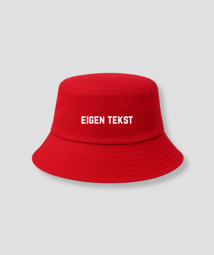 Texto personalizado: gorra de pescador roja
