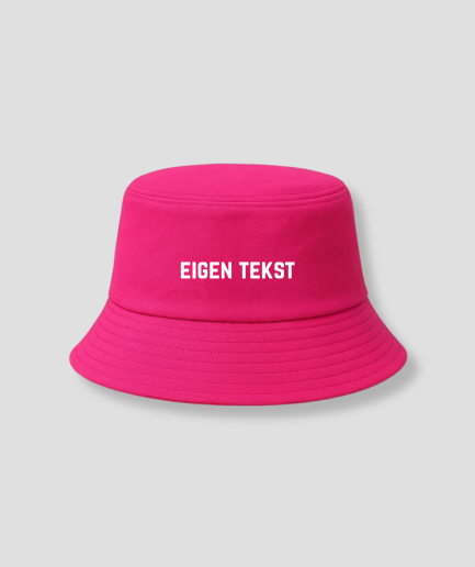 Texto personalizado: gorra de pescador rosa