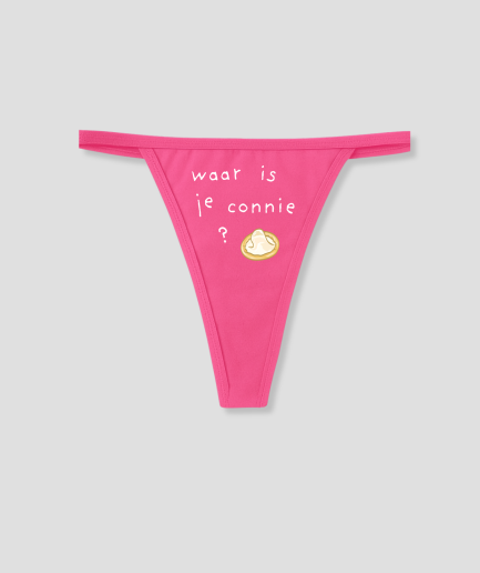 ¿Dónde está tu tanga rosa de Connie?