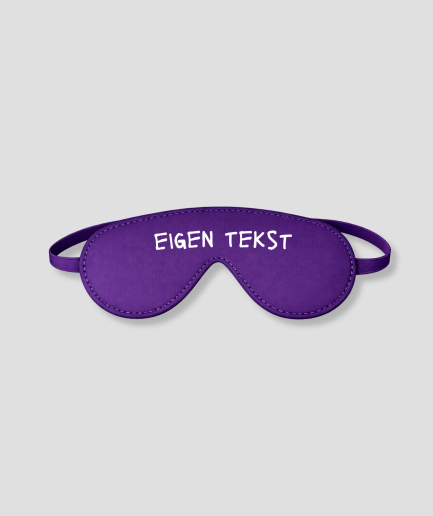 Máscara para dormir con texto personalizado
