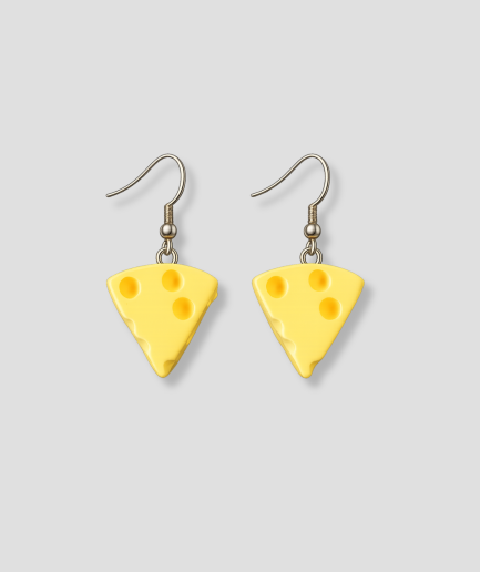 Pendientes de queso de Holanda