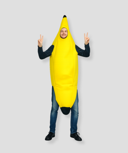 disfraz de plátano