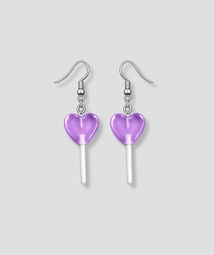 Piruleta en forma de corazón