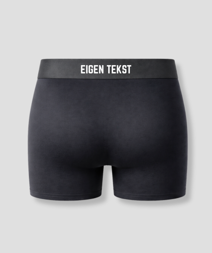 parte trasera de los calzoncillos con texto personalizado
