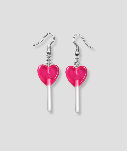 Piruleta en forma de corazón