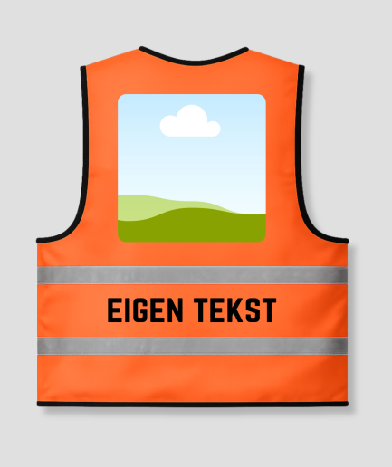 Hesje met eigen foto en tekst