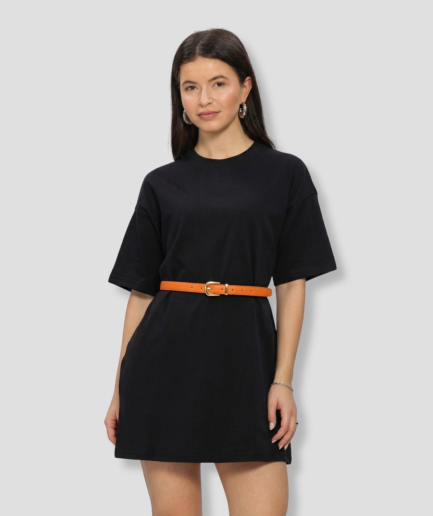 Vestido tipo camiseta con tirantes