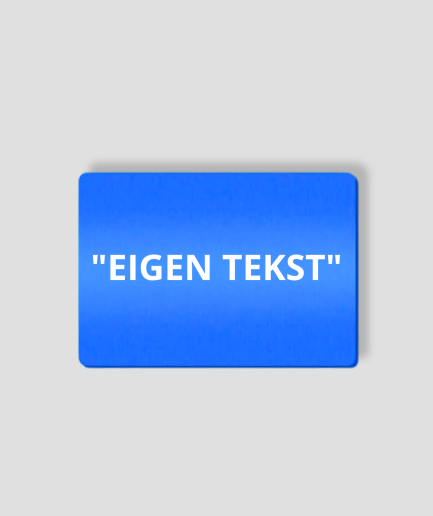 Tarjeta Snuif: Texto propio