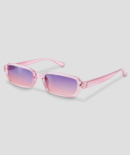 gafas de color rosa transparentes