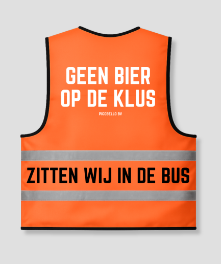 wij zitten in de bus oranje hesje