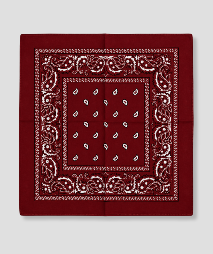 Pañuelo rojo oscuro