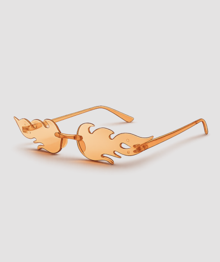 Gafas con cristales de color naranja claro