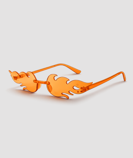 Gafas con lentes de color naranja
