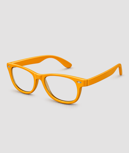Gafas de fiesta naranjas