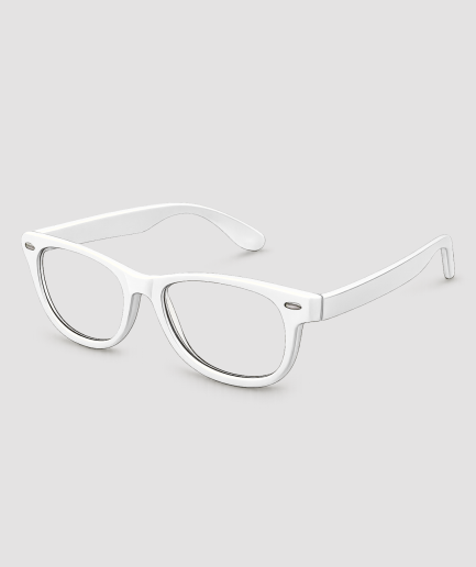 Gafas de fiesta blancas