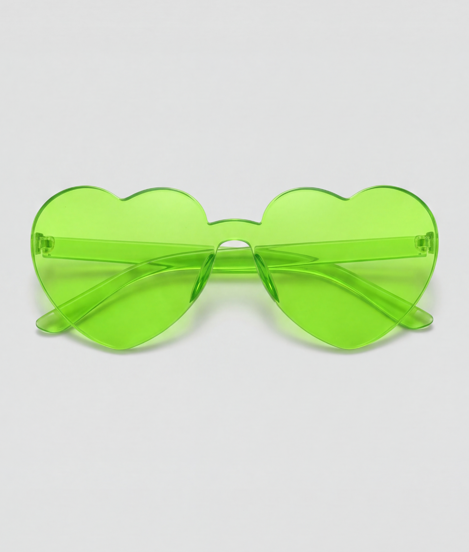 Hartjesbril, montuur groen, glas groen