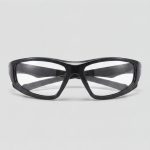 Mirror eyes, bril met zwart montuur en spiegelglazen glazen