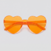 Orange heart, bril met oranje montuur en oranje glazen